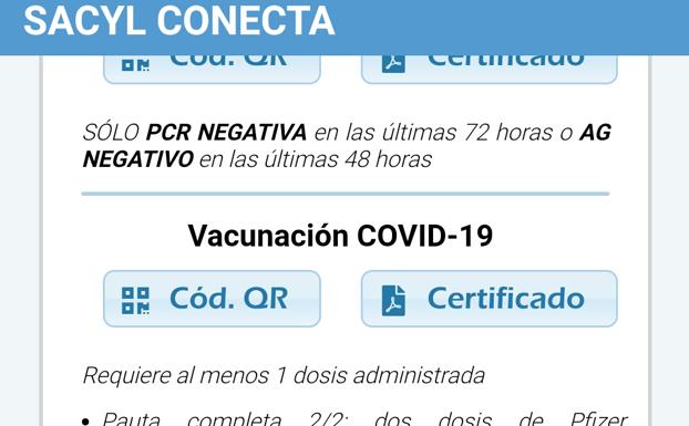 Así puedes obtener el certificado covid en Castilla y León