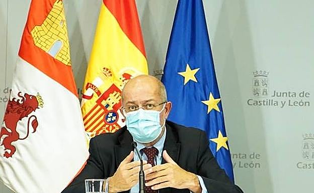 Francisco Igea, durante la rueda de prensa del Consejo de Gobierno. 
