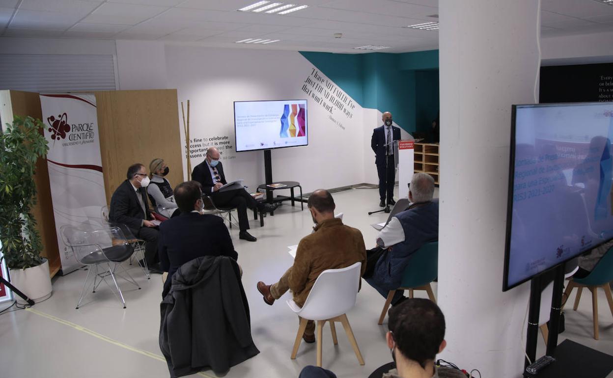 Presentación realizada ayer en el Parque Científico de la USAL. 