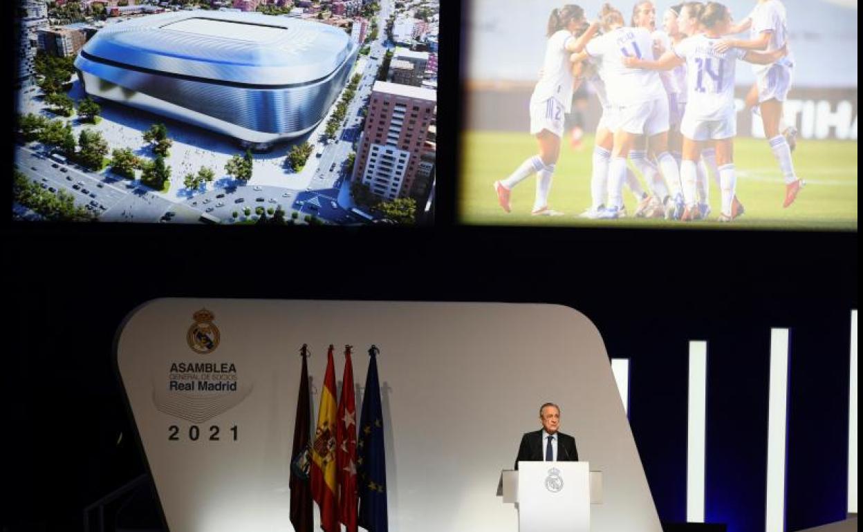 Imagen de la asamblea del Real Madrid. 