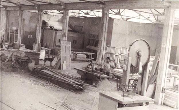 El primer taller de carpintería y ebanistería de Rodrigo Castrillo. 