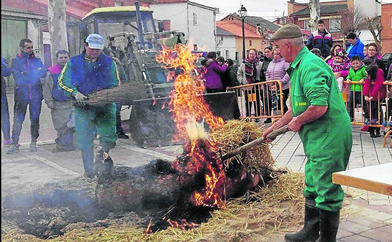 Feria de la matanza en La Pedraja de Portillo. 