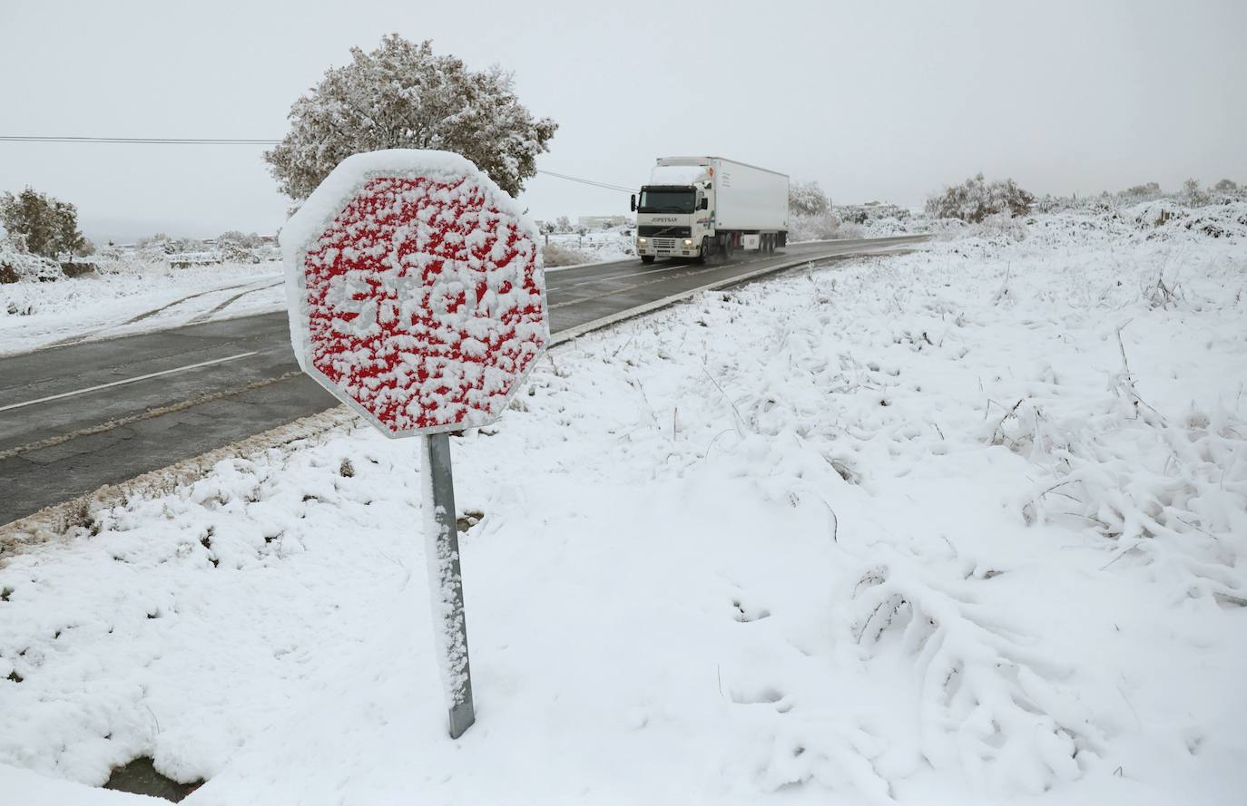 Nieve en Guijuelo (Salamanca)