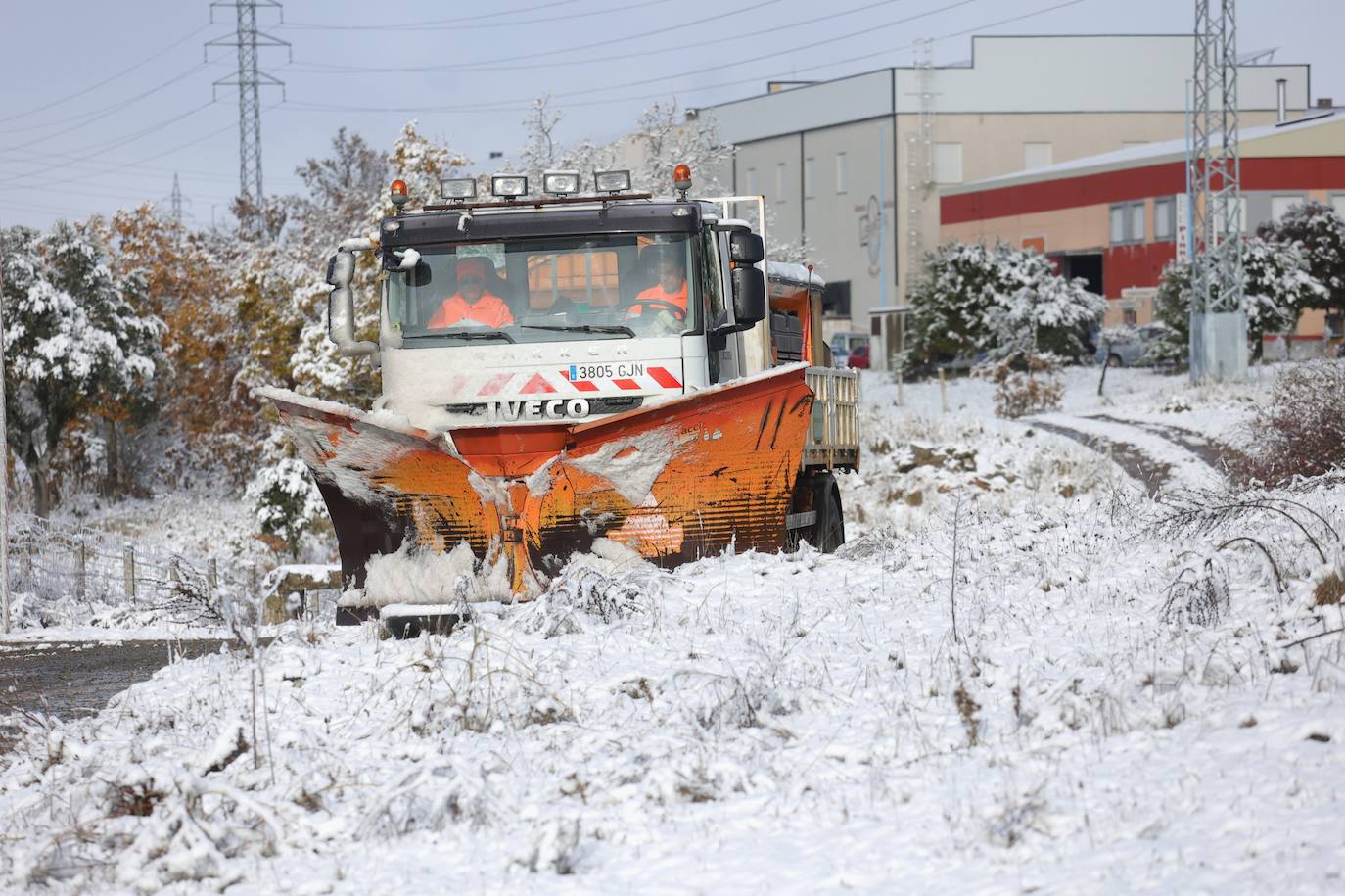 Nieve en Guijuelo (Salamanca)