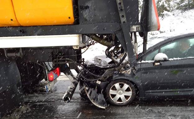 Uno de los accidentes registrados en Calatañazor.