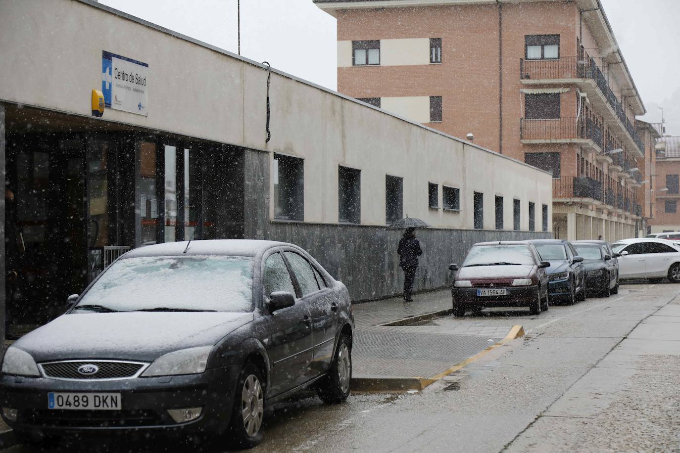 Nieve en Peñafiel. 