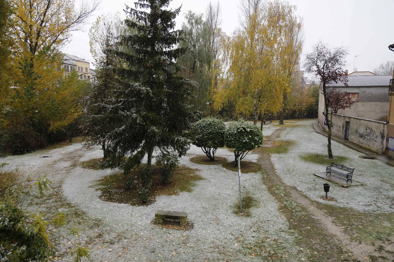 Nieve en Peñafiel. 