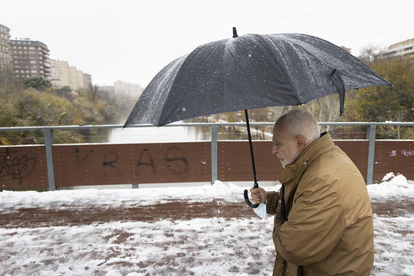 Fotos: Llega a Valladolid la primera nevada desde &#039;Filomena&#039; (2/2)