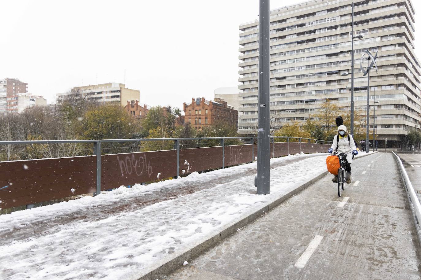 Fotos: Llega a Valladolid la primera nevada desde &#039;Filomena&#039; (2/2)