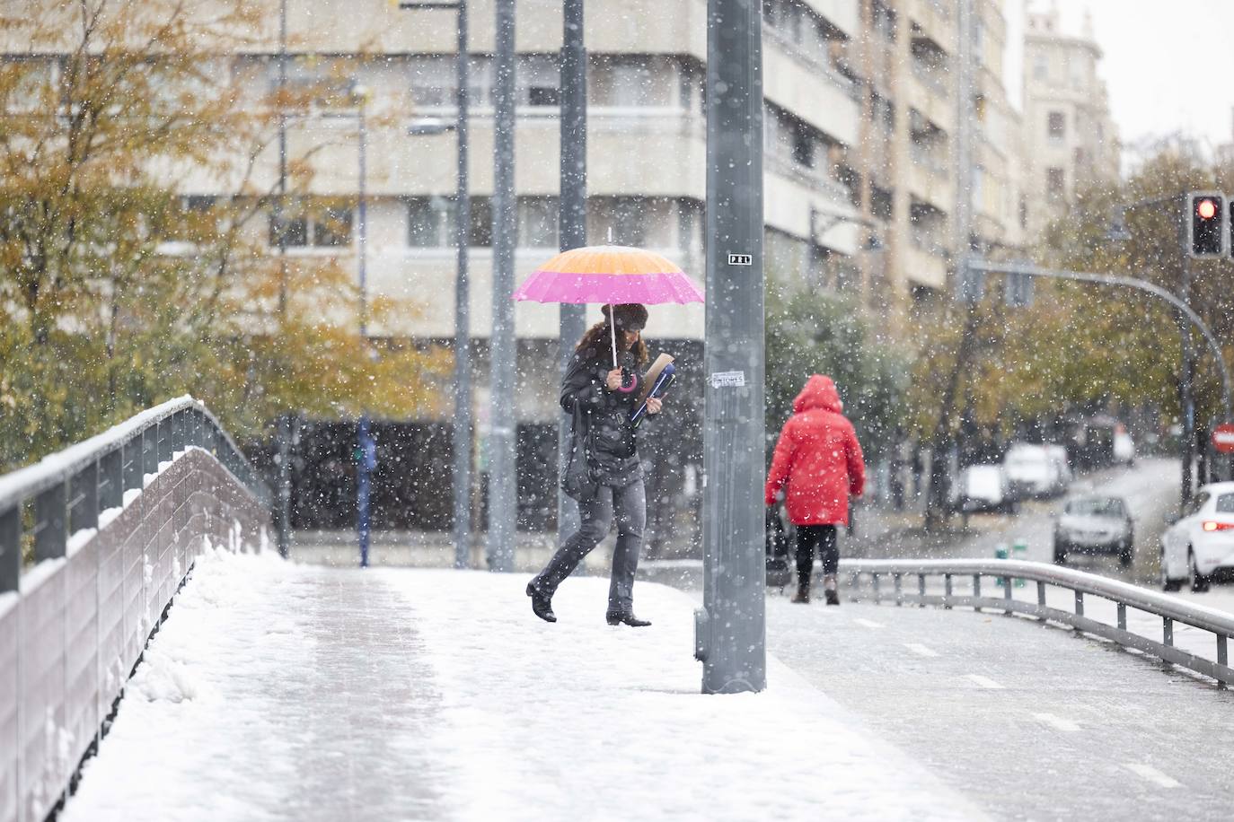 Fotos: Llega a Valladolid la primera nevada desde &#039;Filomena&#039; (2/2)