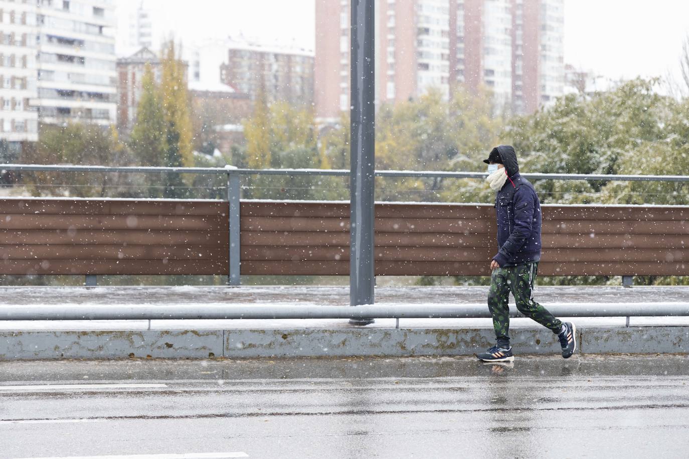 Fotos: Llega a Valladolid la primera nevada desde &#039;Filomena&#039; (2/2)