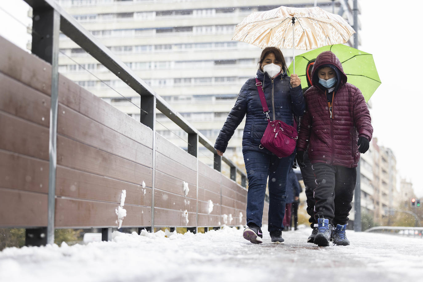 Fotos: Llega a Valladolid la primera nevada desde &#039;Filomena&#039; (2/2)