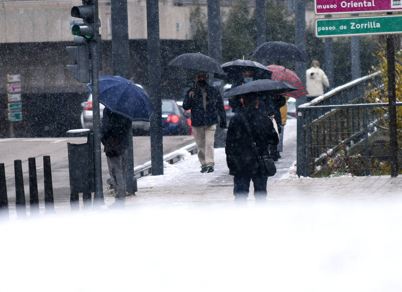 Fotos: Llega a Valladolid la primera nevada desde &#039;Filomena&#039; (2/2)