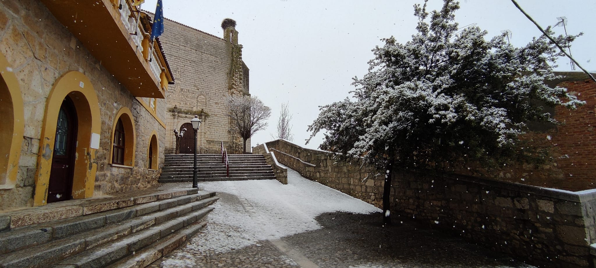 Nieve en Mucientes. 