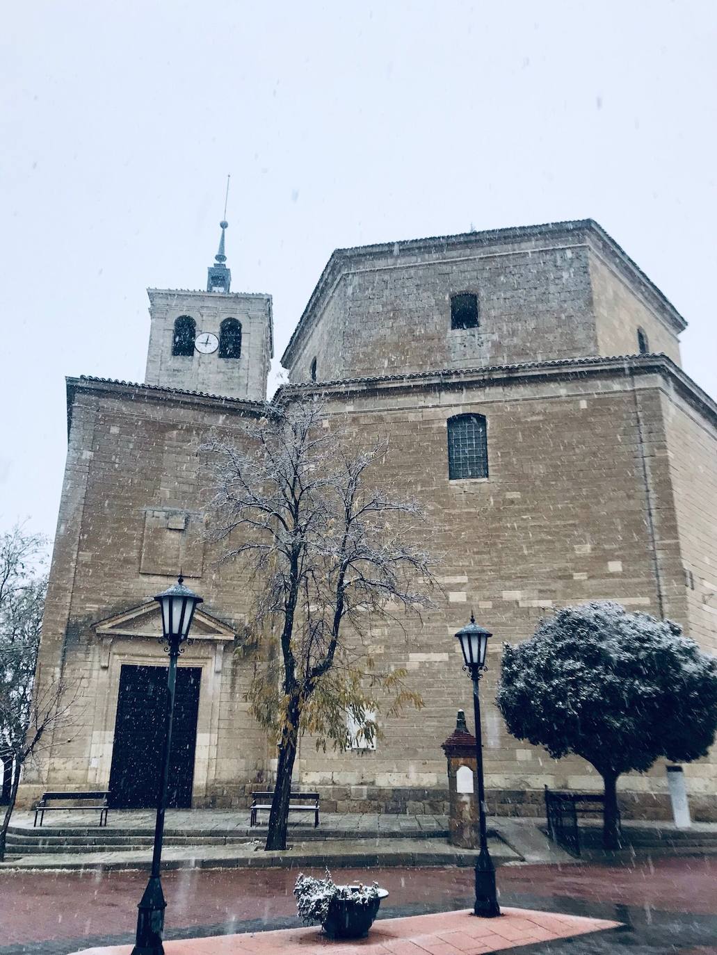 Nieve en Valoria la Buena.