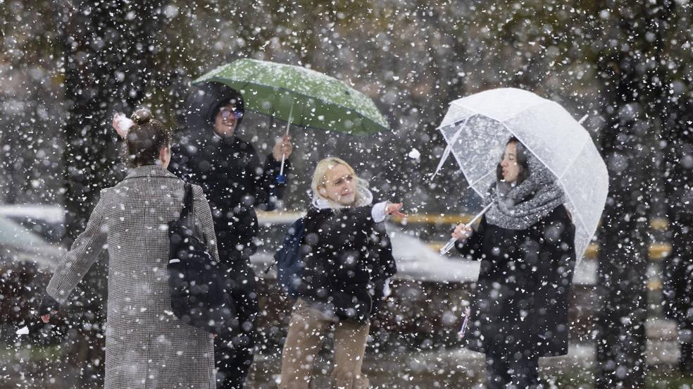 Nieve en Valladolid capital (parte 2)