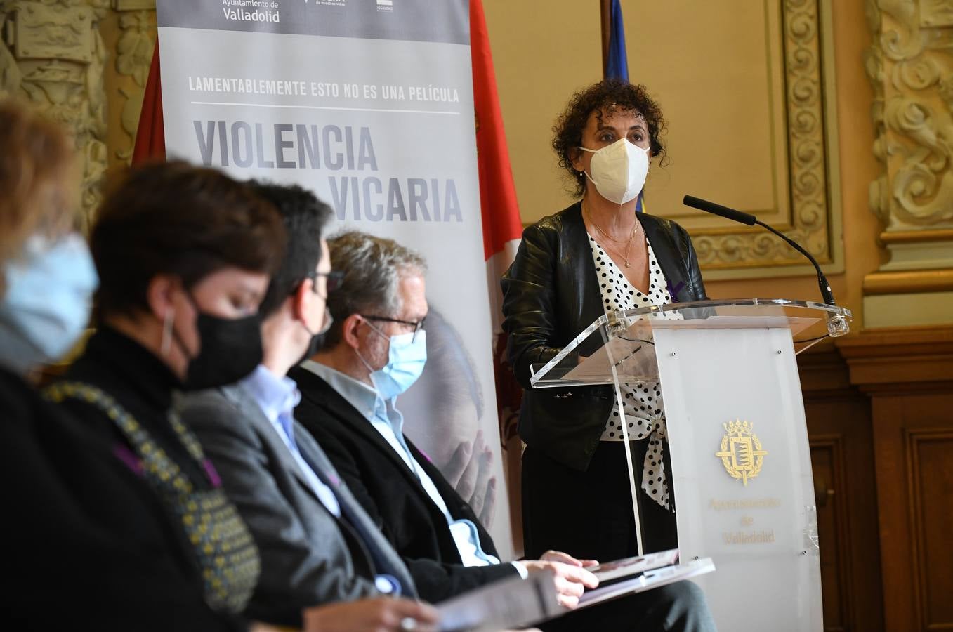 Acto institucional celebrado en el Ayuntamiento de Valladolid.