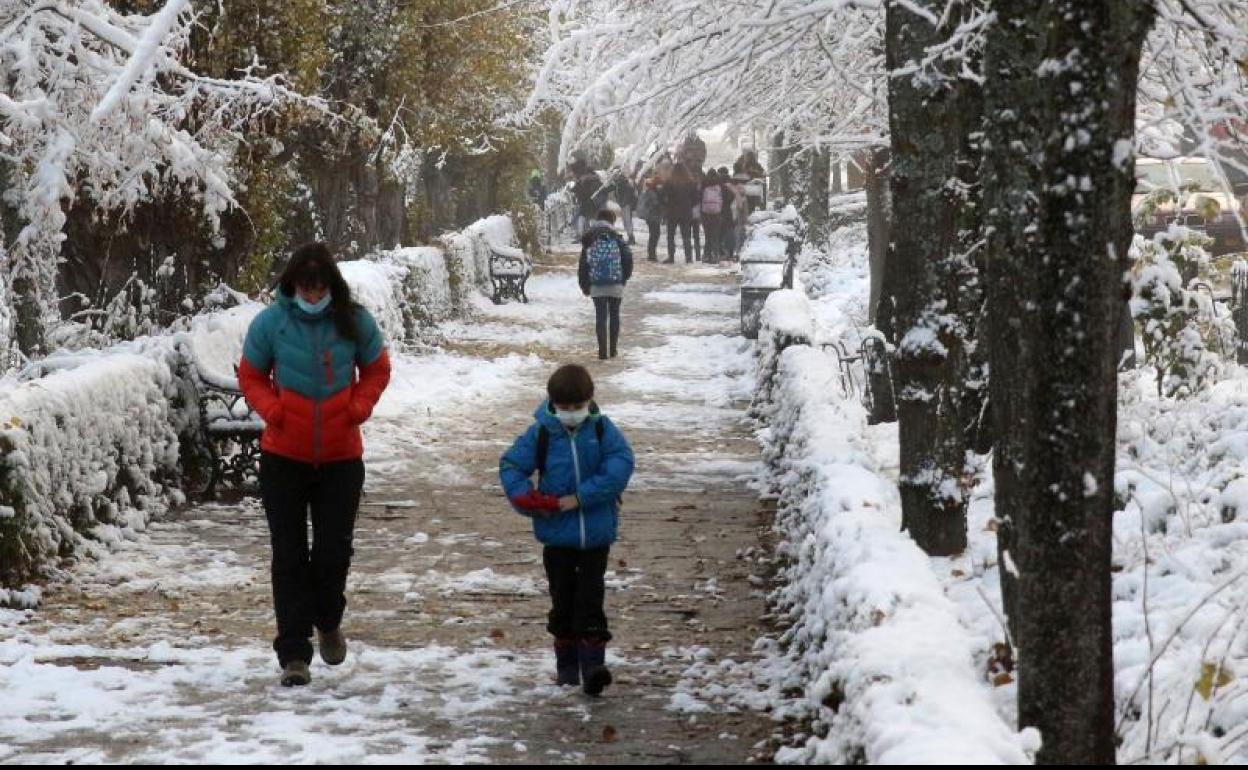 Nevada en Segovia. 