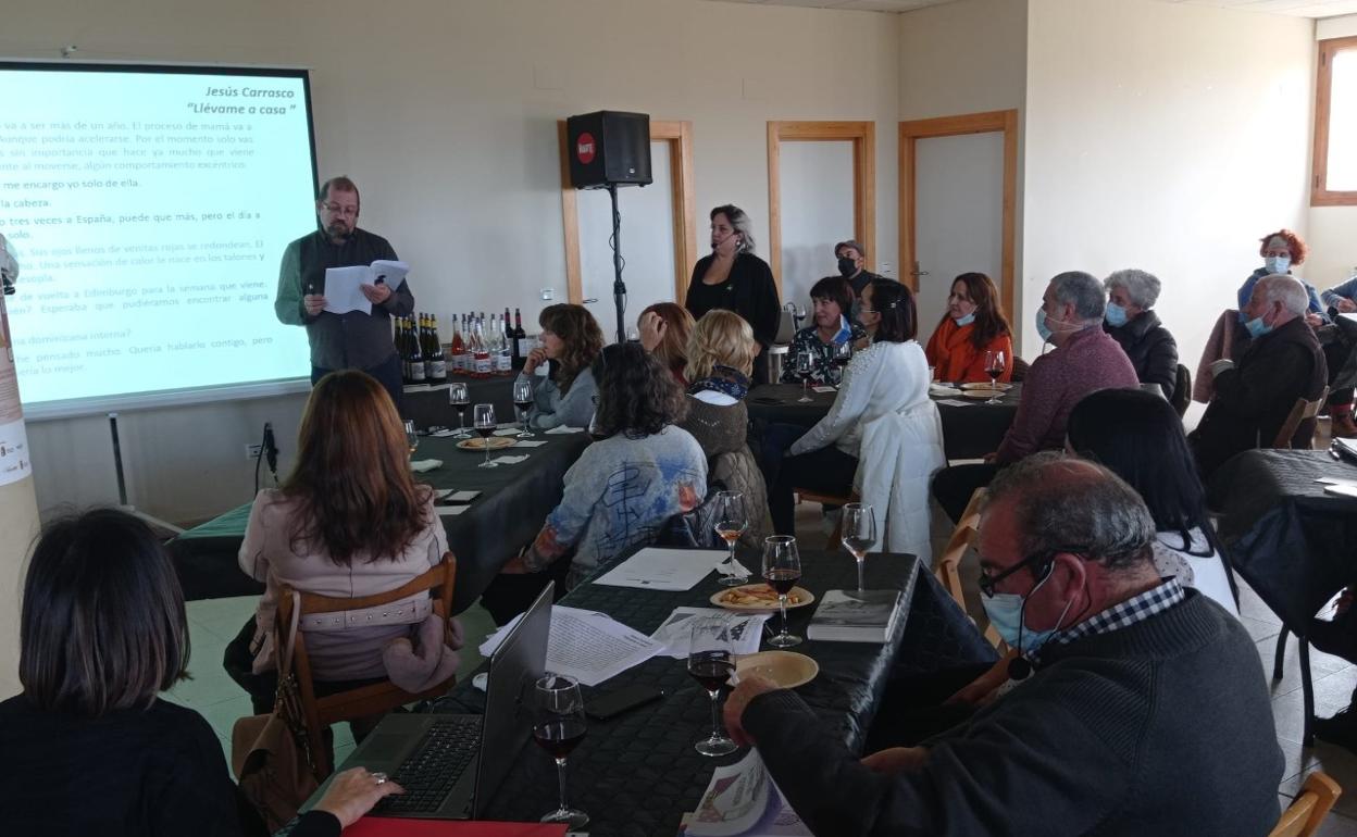 Pablo Sanz durante su lectura en el CataLibros de Moradillo de Roa