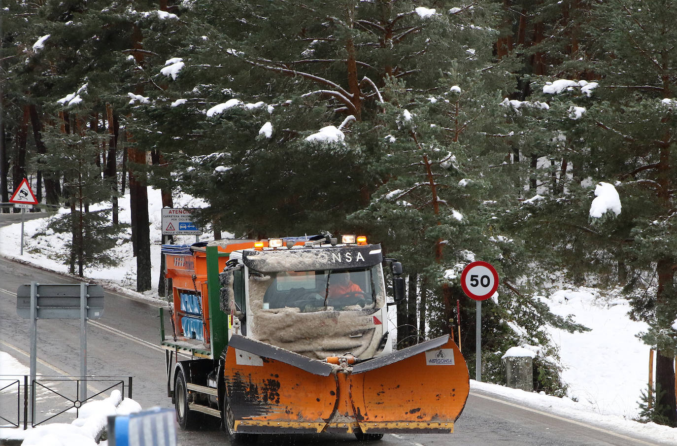 Frío y nieve en Segovia y su provincia 
