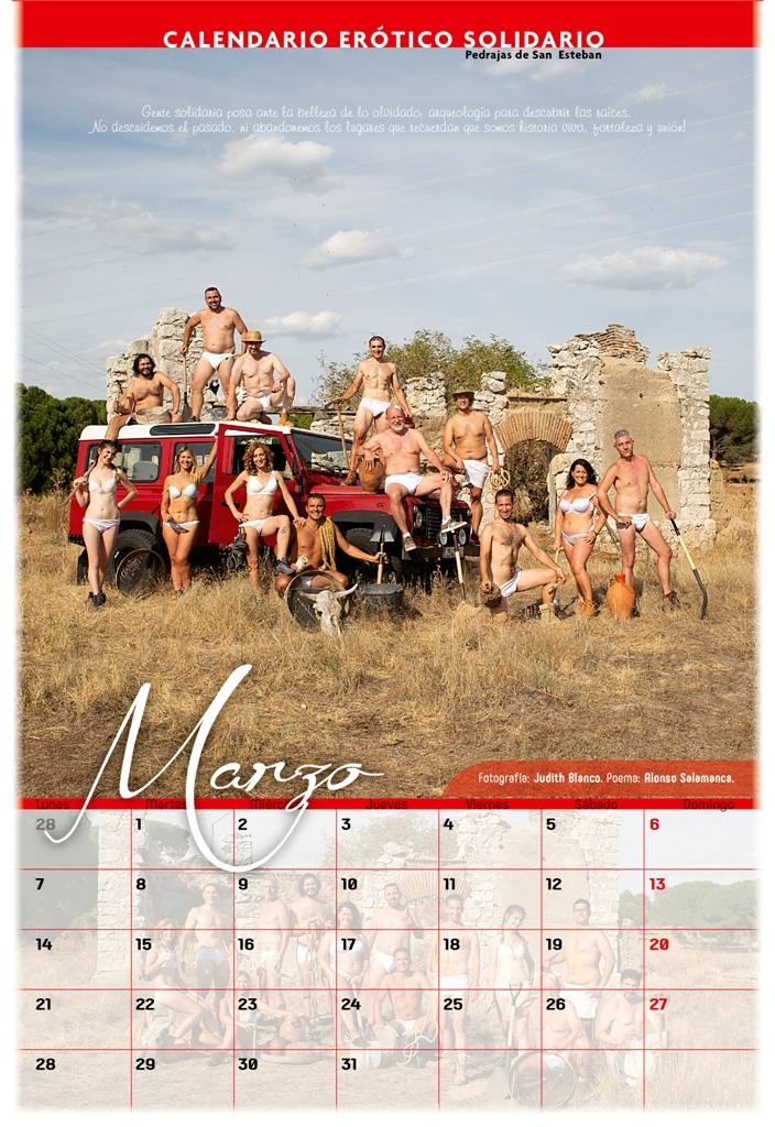 Fotos: Pedrajas de San Esteban presenta su calendario erótico solidario