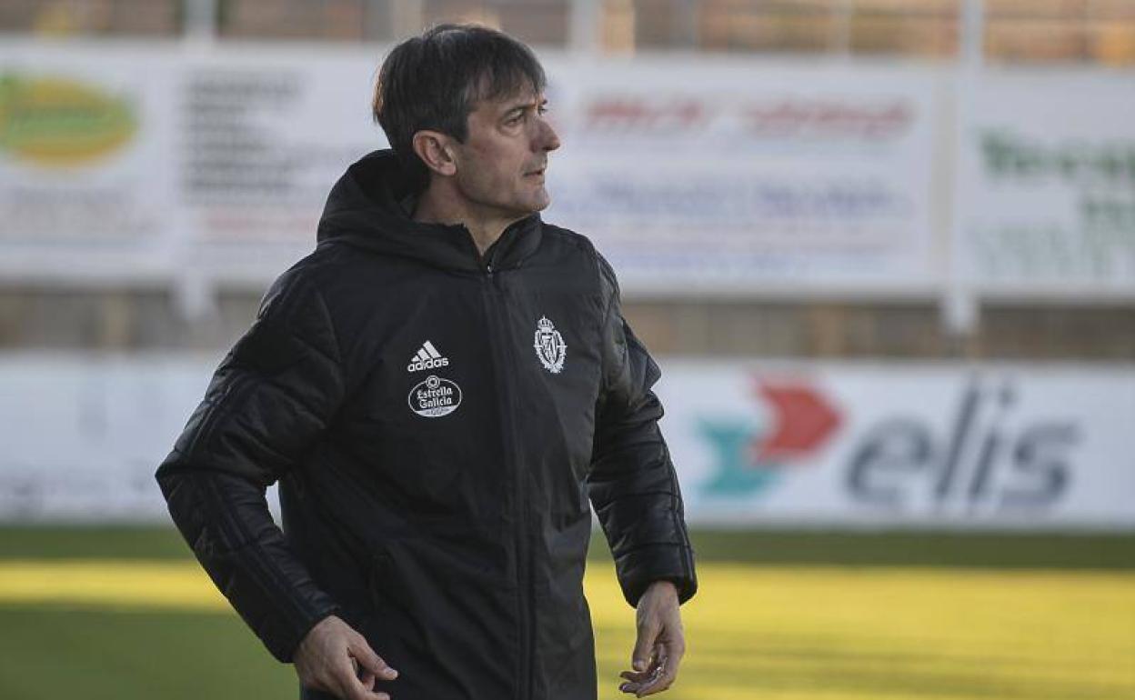 Pacheta, durante el último partido del Real Valladolid en Copa ante el Marchamalo.