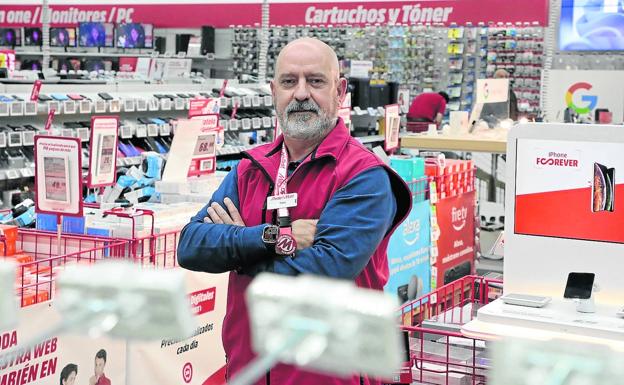 Ximo Reig, en las instalaciones de Media Markt Valladolid.