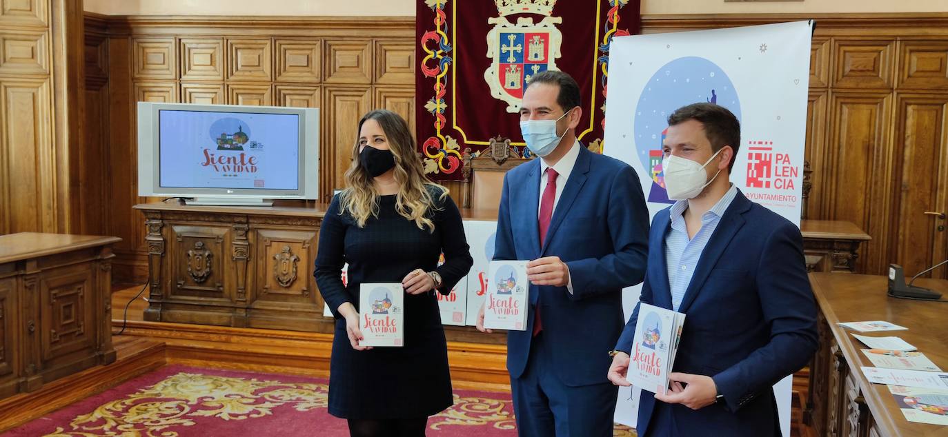 Presentación del programa de Navidad en el Ayuntamiento de Palencia.