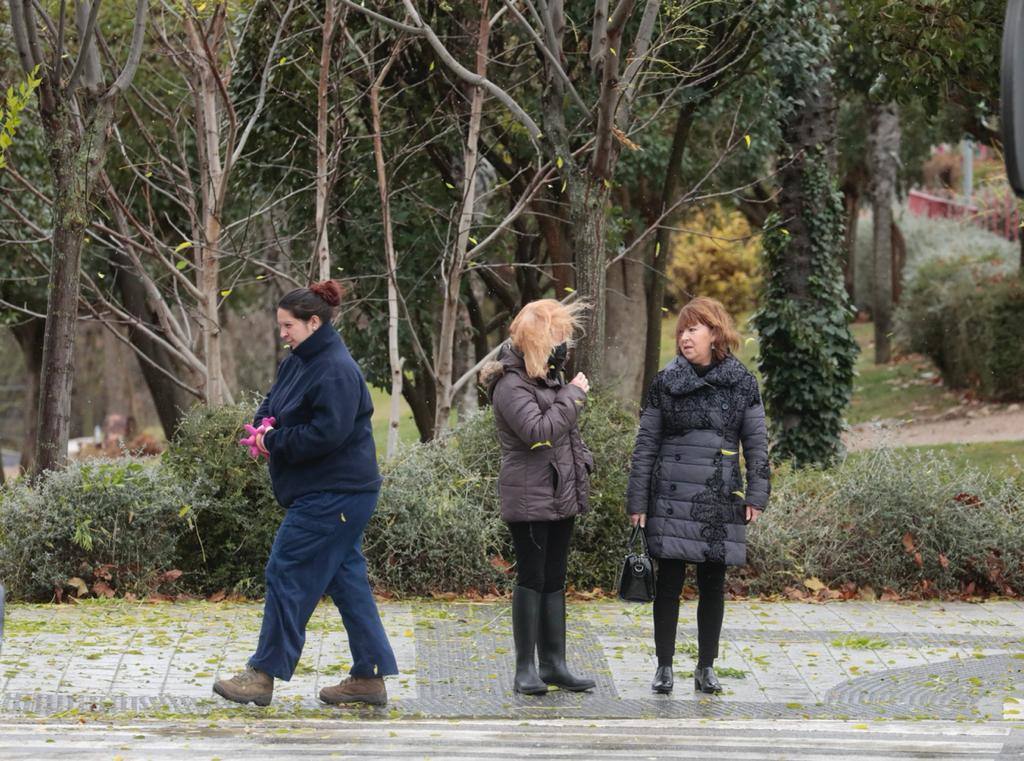 Lluvia y viento este martes en Valladolid. 