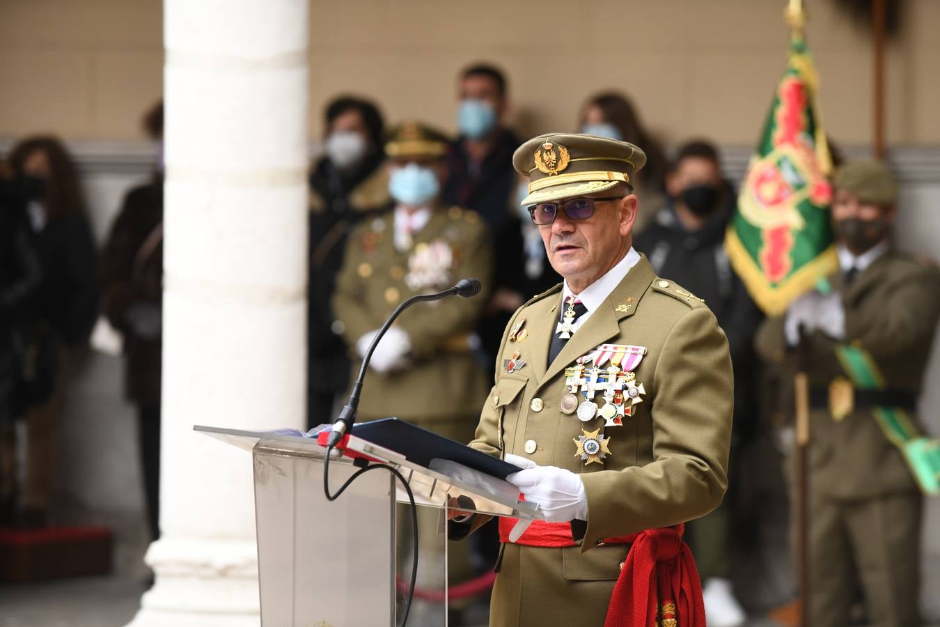 Fotos: Acto de Infantería en honor a la Inmaculada Concepción en el Palacio Real de Valladolid