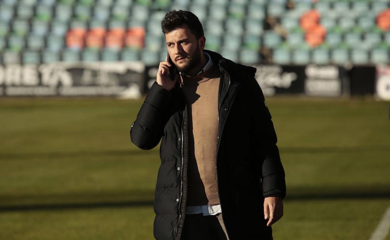 Astu, en su reciente visita al Helmántico como director deportivo del Real Avilés. 