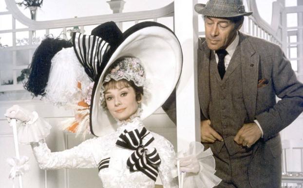 Audrey Hepburn y Rex Harrison, en una escena de la película 'My Fair Lady'. 