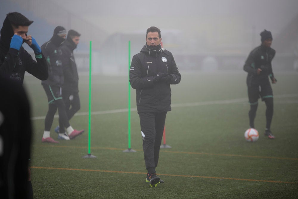 Entrenamiento de Unionistas en el Reina Sofía para preparar el partido de Copa del Rey ante el Elche CF