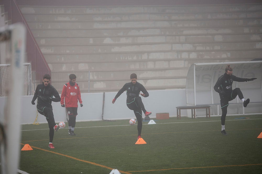 Entrenamiento de Unionistas en el Reina Sofía para preparar el partido de Copa del Rey ante el Elche CF