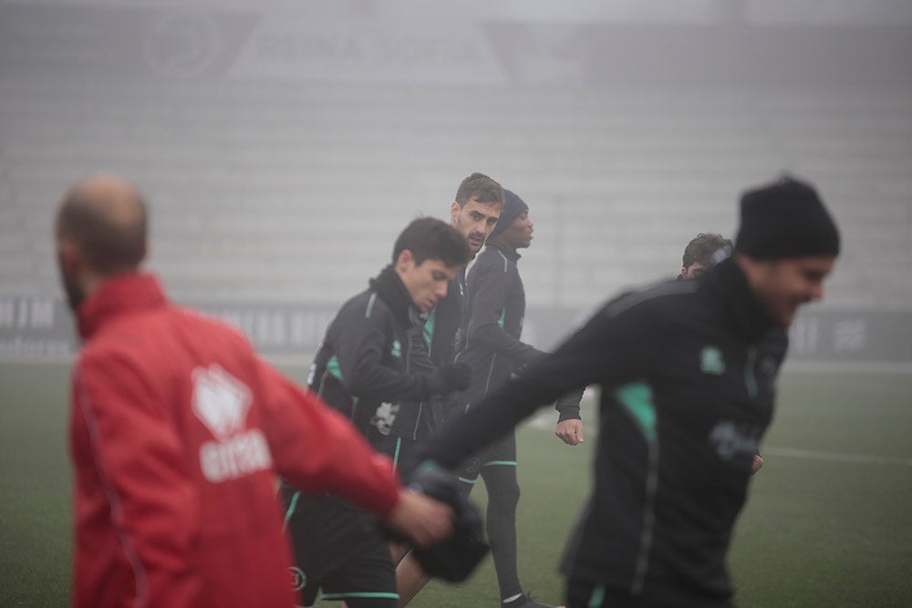 Entrenamiento de Unionistas en el Reina Sofía para preparar el partido de Copa del Rey ante el Elche CF