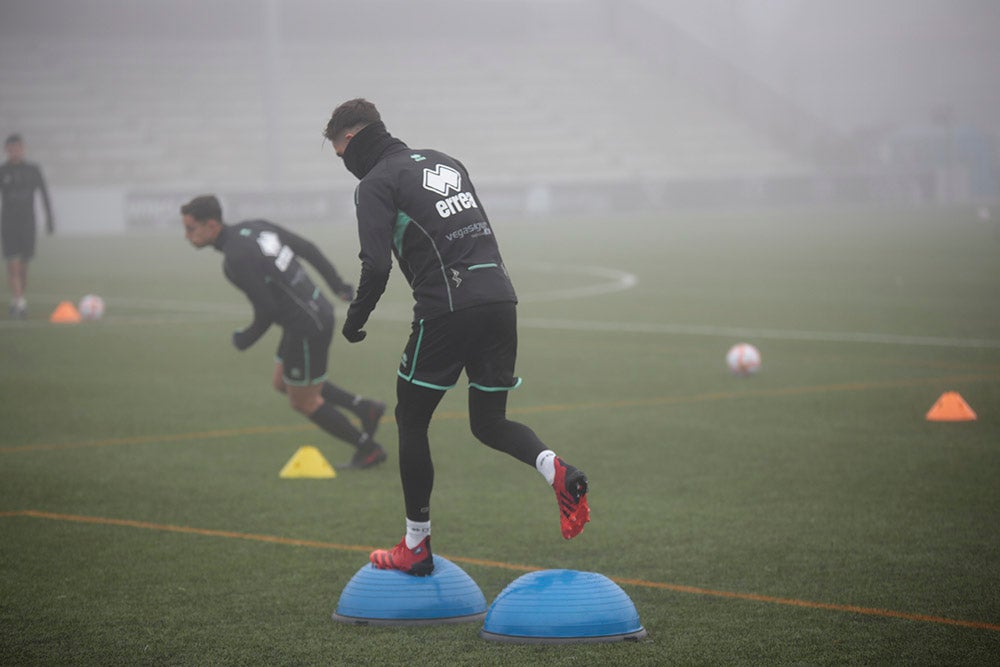 Entrenamiento de Unionistas en el Reina Sofía para preparar el partido de Copa del Rey ante el Elche CF