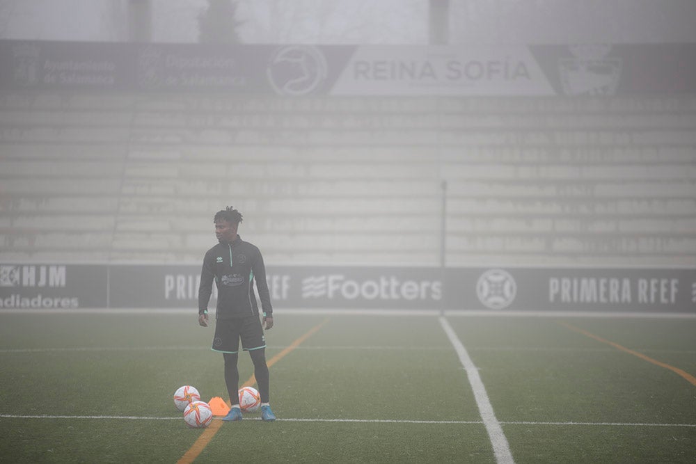 Entrenamiento de Unionistas en el Reina Sofía para preparar el partido de Copa del Rey ante el Elche CF