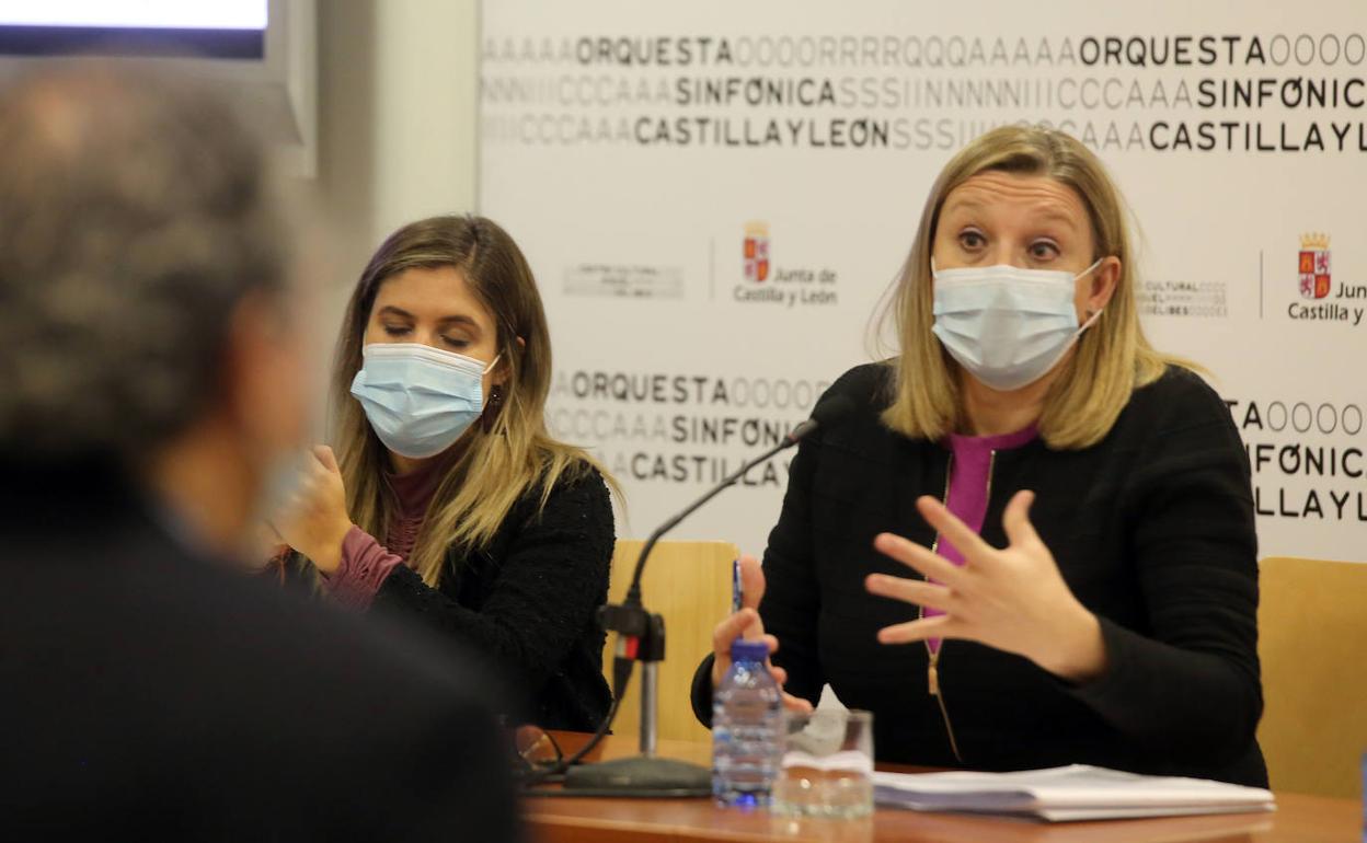 Isabel Blanco, durante la presentacicón del Plan Estratégico de Juventud. 