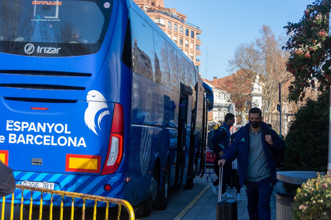 Fotos: Los jugadores del Espanyol ya están en Palencia