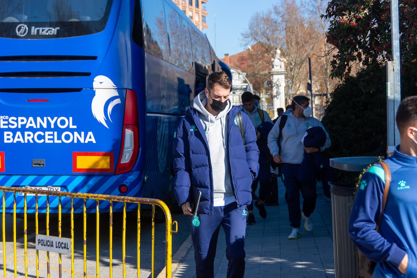 Fotos: Los jugadores del Espanyol ya están en Palencia