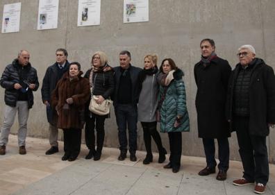 Imagen secundaria 1 - El futbolista salmantino Ángel González Castaño ya tiene su placa de homenaje en el muro de los olímpicos