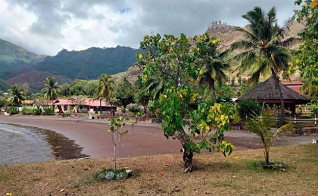 Población en la isla de Nuku Hiva, en la Polinesia Francesa.