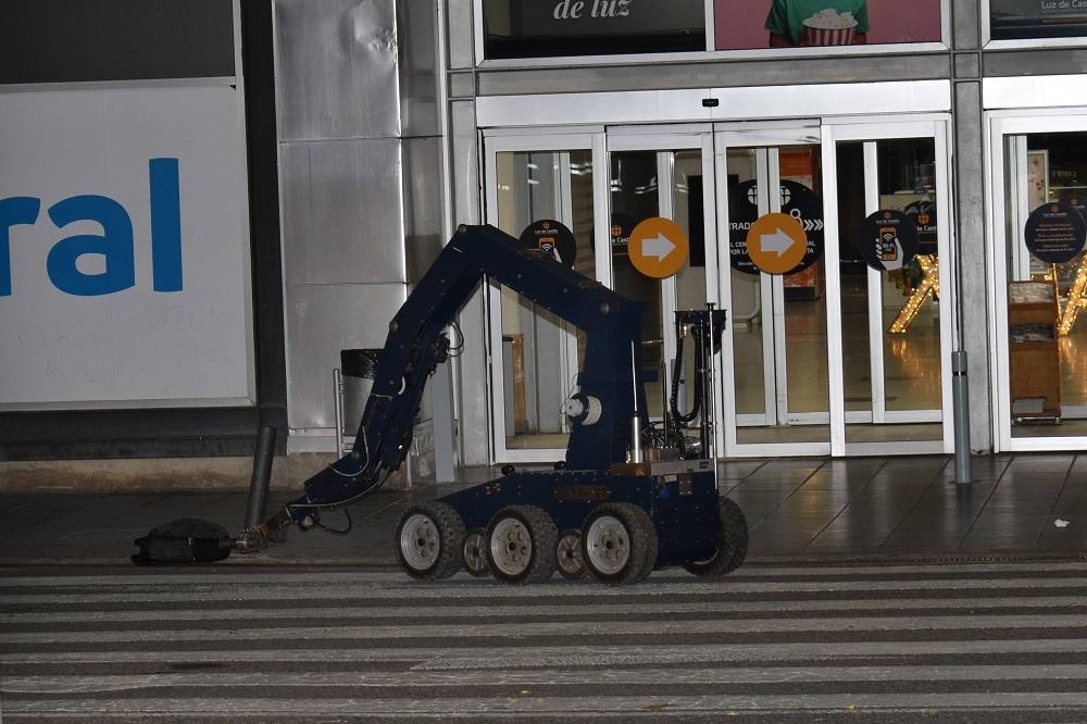 Imágenes del simulacro realizado en la noche del martes.