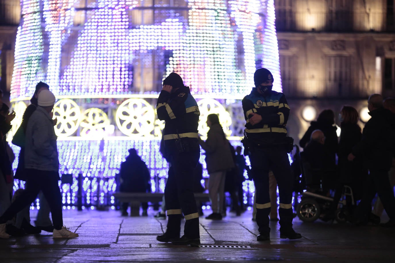 Fotos: Despliegue policial en la &#039;No Nochevieja Universitaria&#039; de Salamanca (1/2)