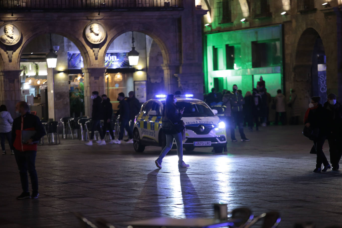 Fotos: Despliegue policial en la &#039;No Nochevieja Universitaria&#039; de Salamanca (1/2)