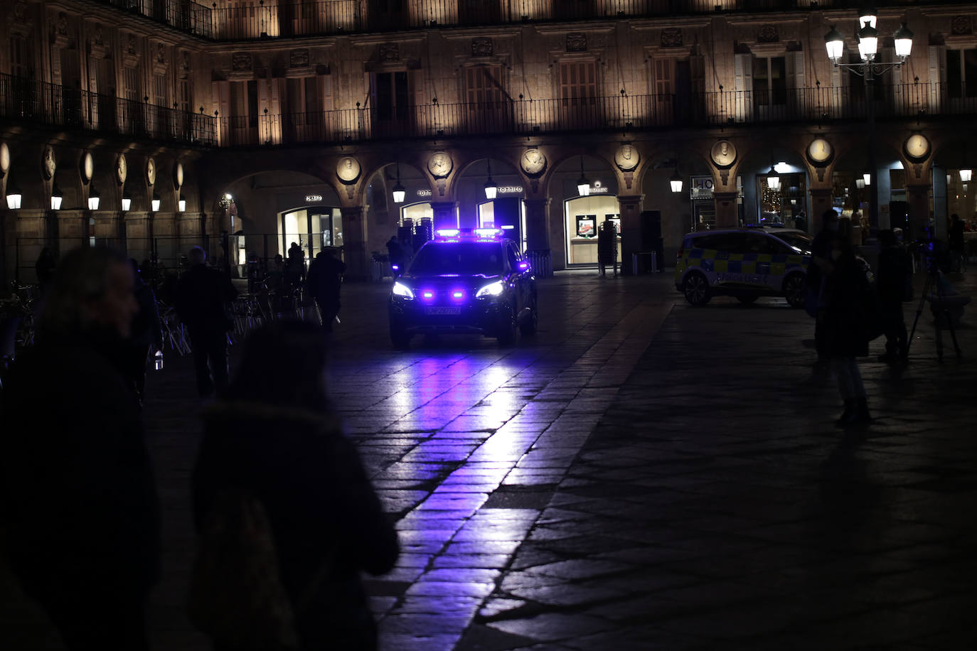 Fotos: Despliegue policial en la &#039;No Nochevieja Universitaria&#039; de Salamanca (1/2)