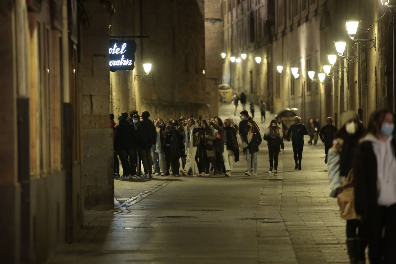 Fotos: Despliegue policial en la &#039;No Nochevieja Universitaria&#039; de Salamanca (1/2)
