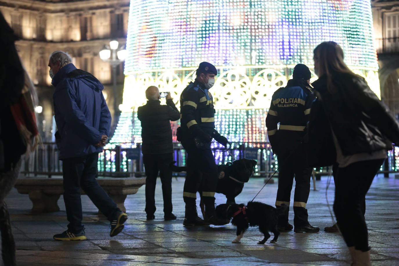 Fotos: Despliegue policial en la &#039;No Nochevieja Universitaria&#039; de Salamanca (1/2)