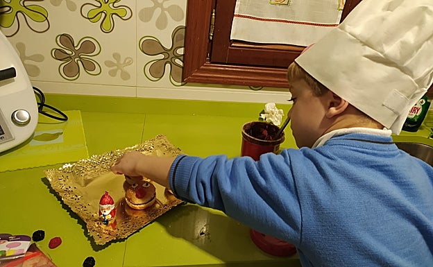 Imagen principal - Unos bollitos en forma de reno