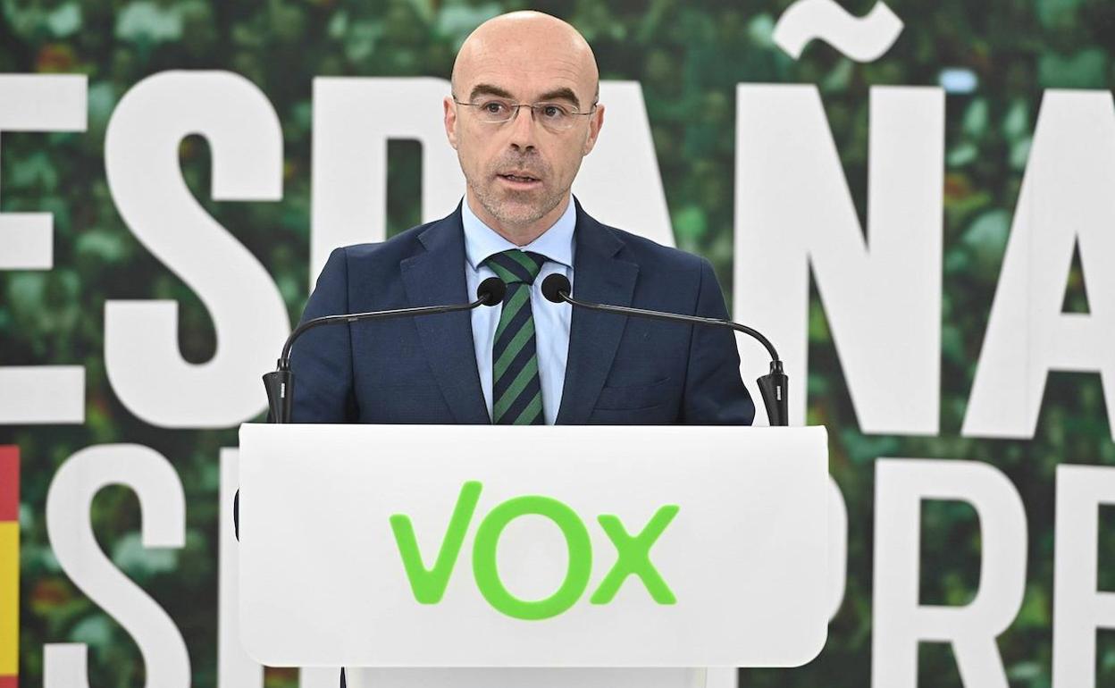 El vicepresidente primero de Acción Política de Vox, Jorge Buxadé. 